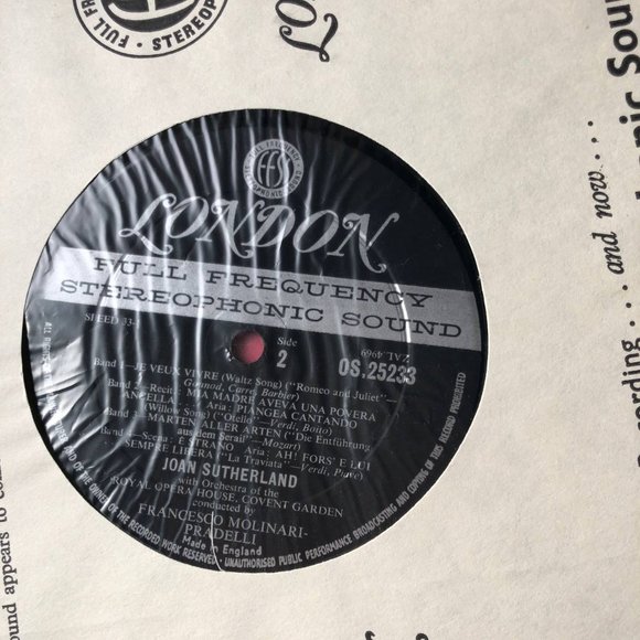 The Art of The Prima Donna Joan Sutherland London Records Vinyl  LP - Picture 6 of 9